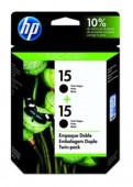 Cartucho Hp 15 C8797FL Preto  Original - Embalagem Dupla 50 ml