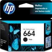 Cartucho HP 664 F6V29AB Preto Original 2 ml