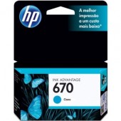 Cartucho HP 670 CZ114AB Cyan Original 4ml.