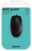 Mouse Óptico USB Preto Logitech M110 Silent 003335