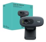 Webcam Logitech C270 3MP c/microfone USB 720P Preta